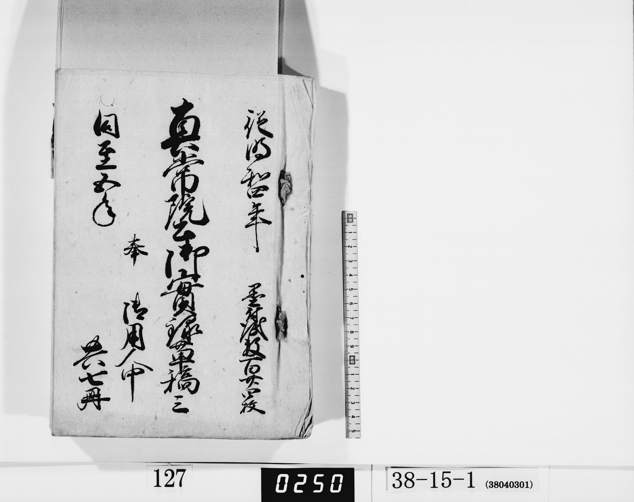 真常院公御実録草稿三／共七冊の画像