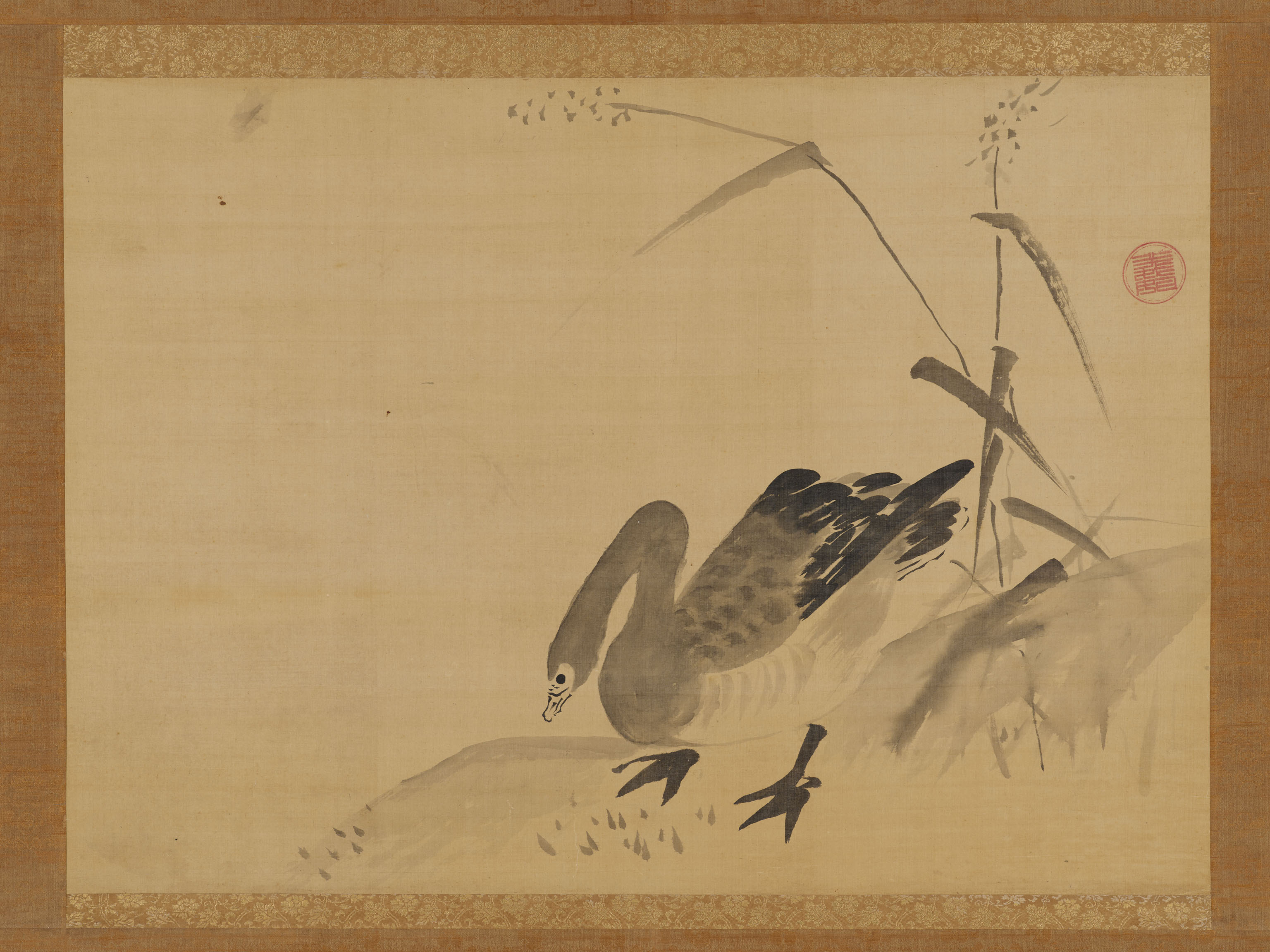 宗義如筆雁図の画像