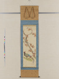 桜花雉子図の画像